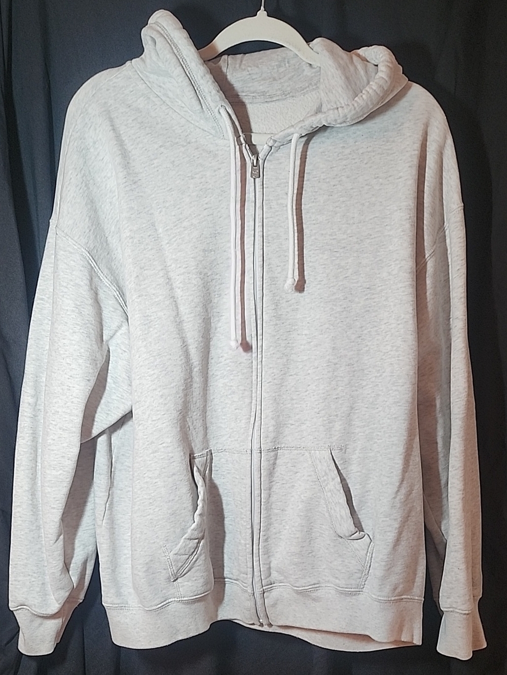 Upcycled Green Bay Packer Graphic Zip-Up Hoodie in Gray